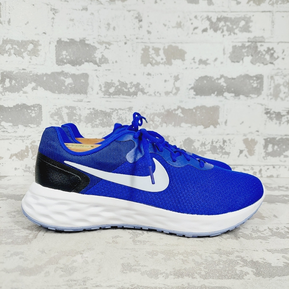NEW Nike Revolution Boys Shoes Trainers Blue - White Sneakers E964 - Picture 5 of 11